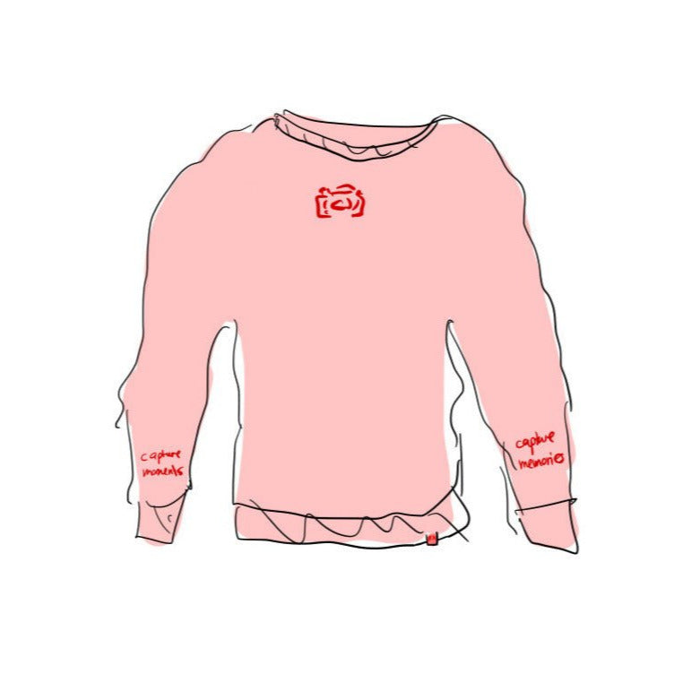 captured sweater red